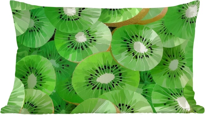 Sierkussens - Kussentjes Woonkamer - 60x40 cm - Kiwi - Groen - Pitten