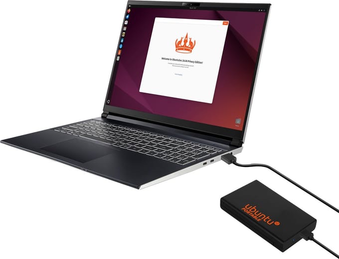 Portable Externe ssd voorgeïnstalleerd met Ubuntu Linux