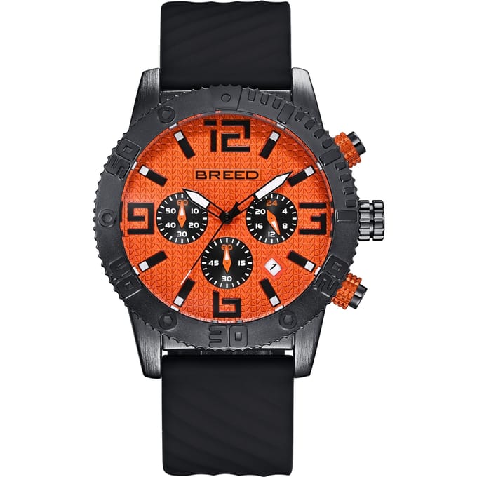 Breed Double Agent Chronograaf Horloge met Datum