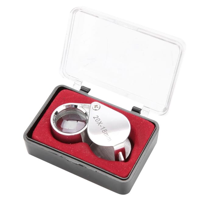Loupe de poche portable 20X Loupe Bijoux Montres Outil