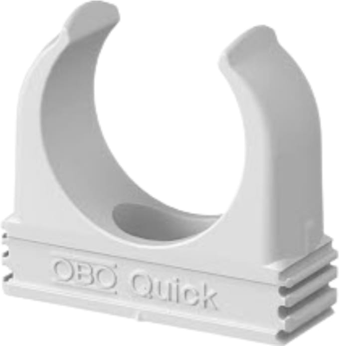 OBO Bettermann Quick-beugel brandvertragend M40 polypropyleen zuiver wit RAL 9010, 2149375