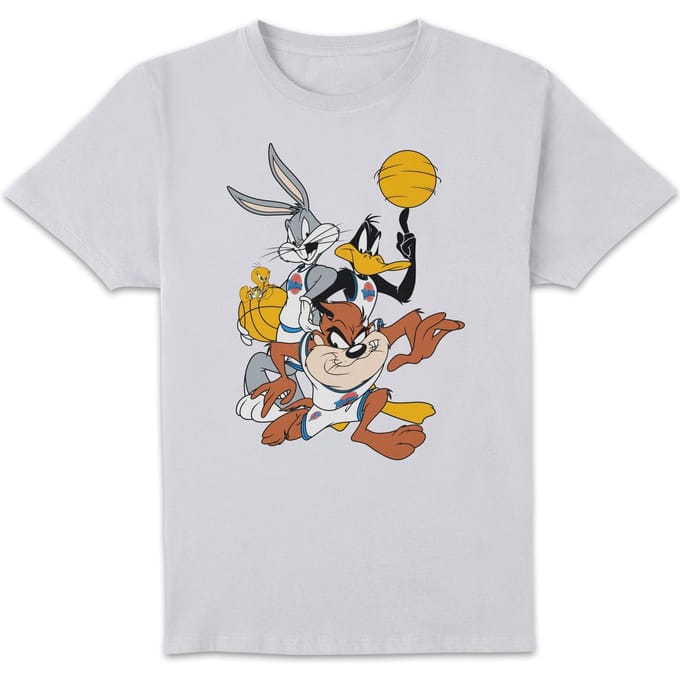 Space Jam Group Shot Men's T-Shirt - White - M