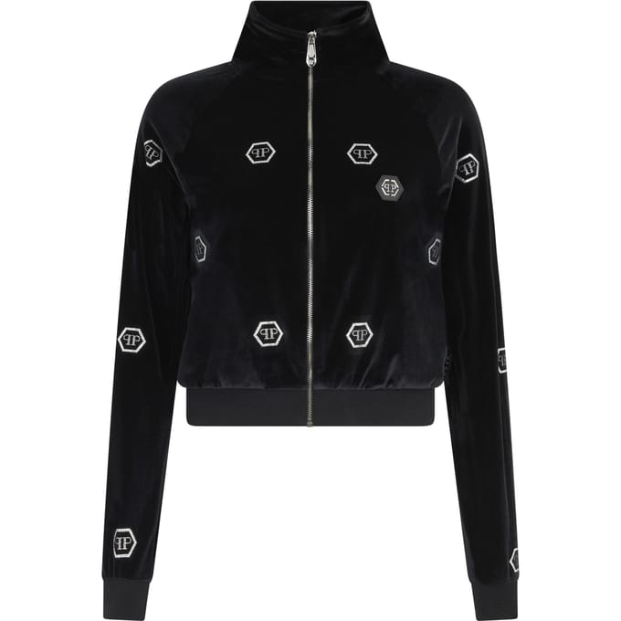 Chenille Tracksuit Jacket Mini Monogram Crystal Monogram