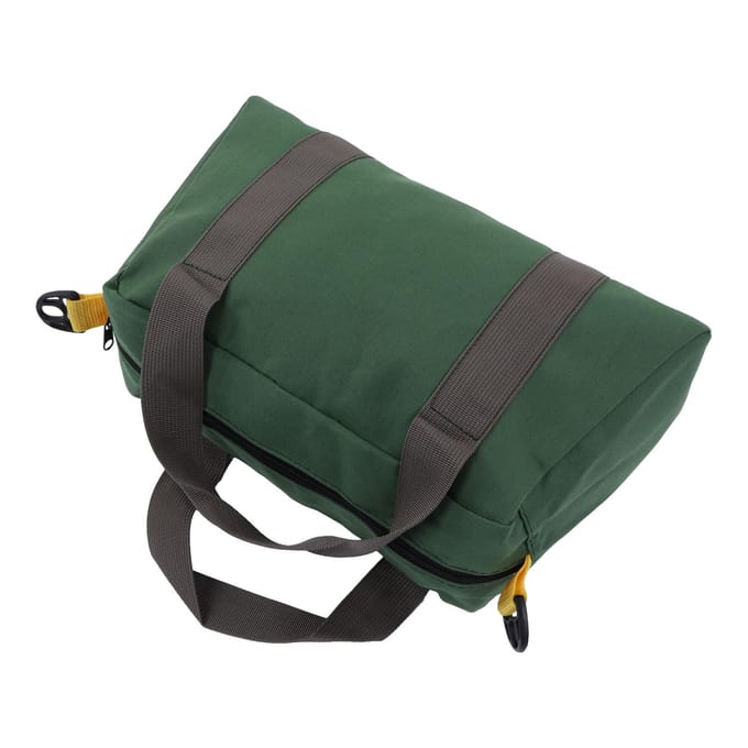 Sac à outils à large ouverture portable en toile imperméable à haute capacité de rangement sac à main pour techniciens 12 Inch black