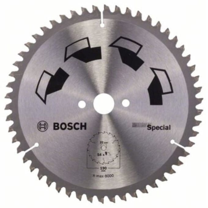 Bosch - Cirkelzaagblad Special -190 x 20 x 2,5 mm - 54