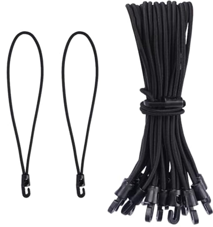 Rubberen spanners met haken - 60 stuks van 10 cm, 15 cm en 25 cm