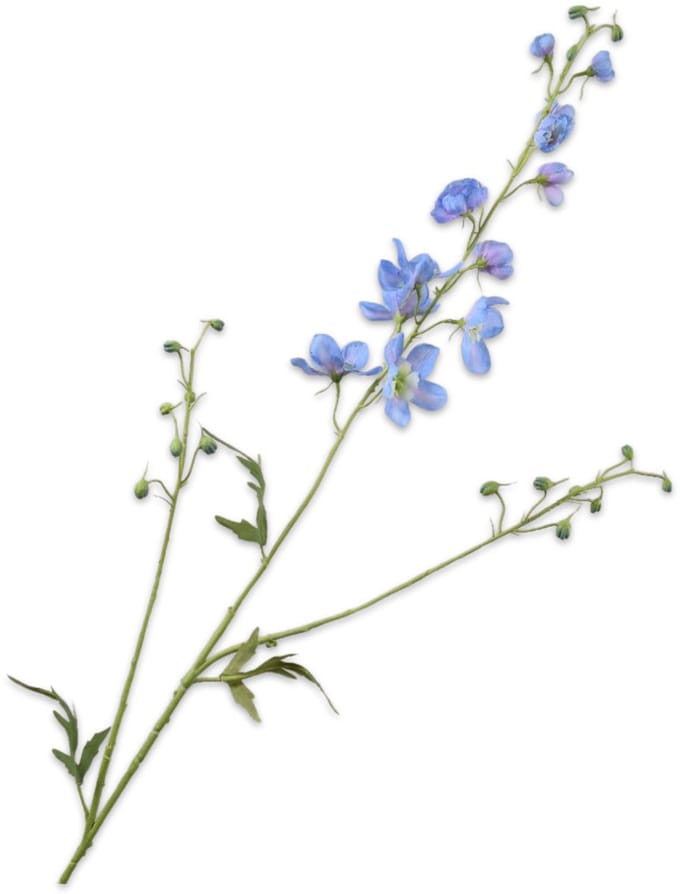 Silk-ka - Kunstbloem - blauw - H101 cm - 2 stuks