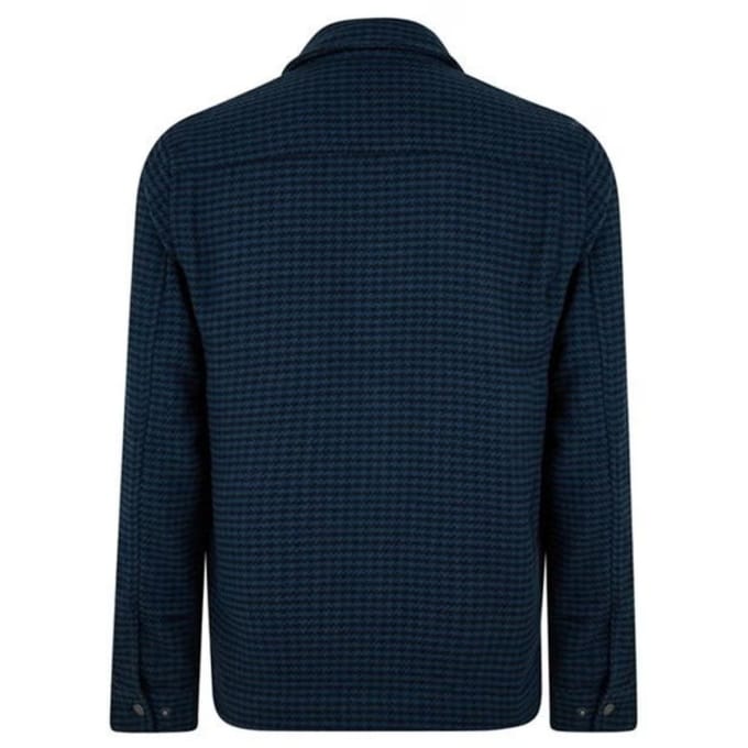 Lyle & Scott getextureerd modderig blauw jack
