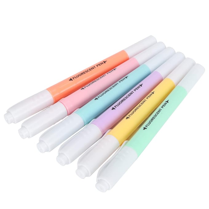 Dubbelkoppige Markeerstift Kinderen Schilderen Tekenen Markeerstift Stiften Set white