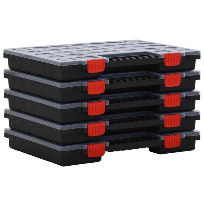 vidaXL - Assortimentsdozen - 10 - st - 40x30x5 - cm - polypropeen