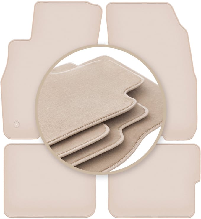 PREMIUM beige matten voor: Fiat Grande Punto hatchback 2005-2009