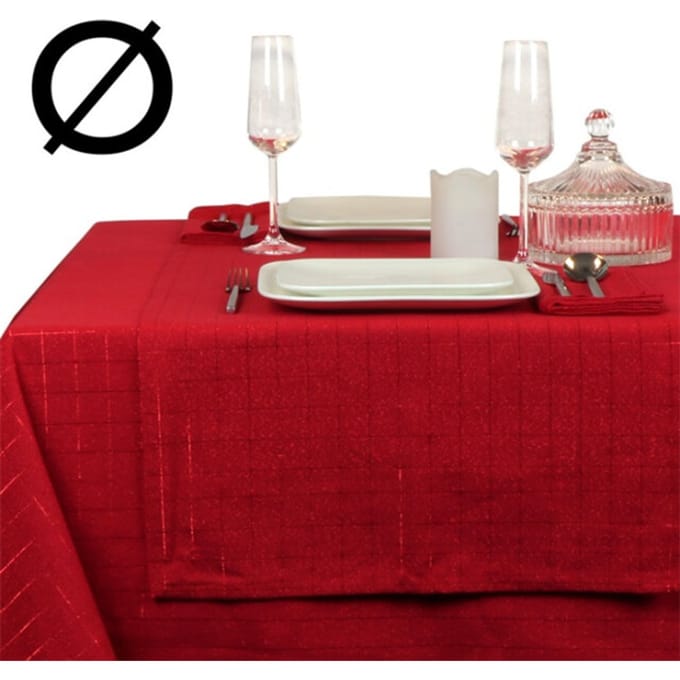 Unique Living | tafelkleed tyra 160Øcm red