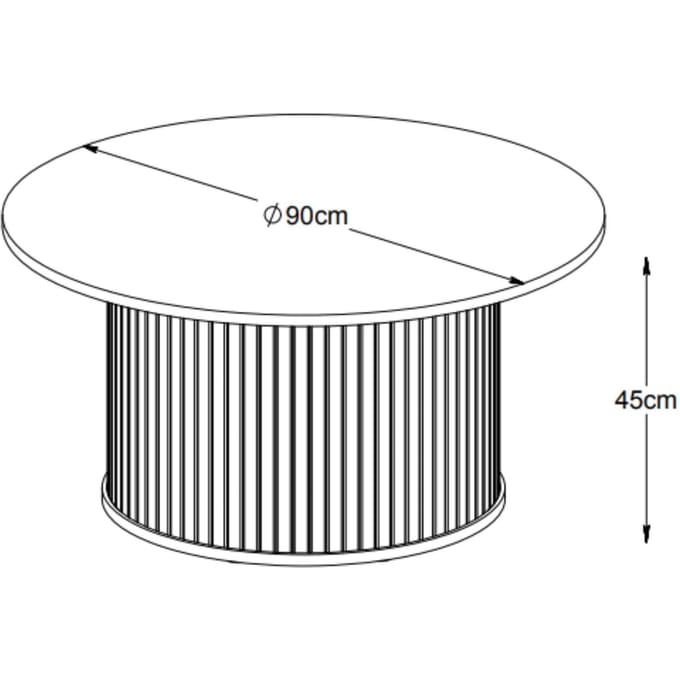 Salontafel Glinda rond | Selsey Design