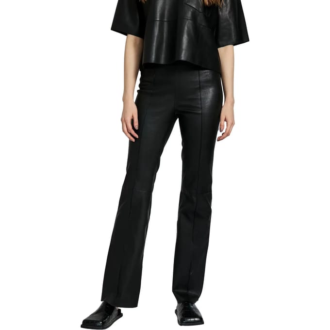 Bootcut Leren Broek Dames Norr Celia