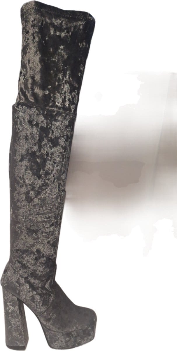 BELLAMICA-VELOUR-PLATEAU LAARS-HAK 12 CM-PLATEAU 4 CM-SIZE 39