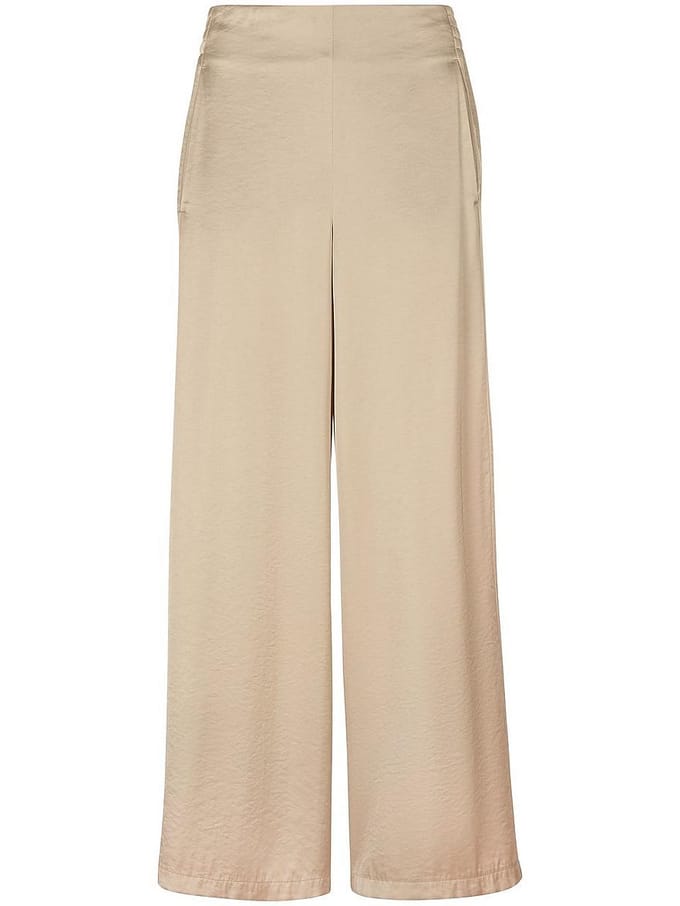 Enkellange Wide Fit-broek Van Peter Hahn goudkleur