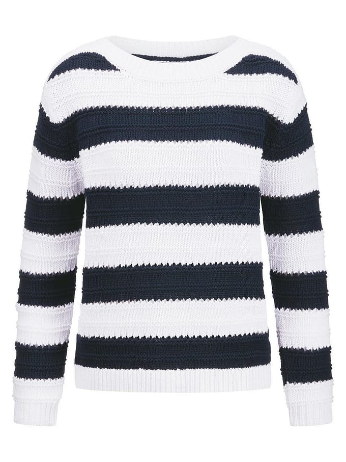 Trui boothals Van BASLER blauw