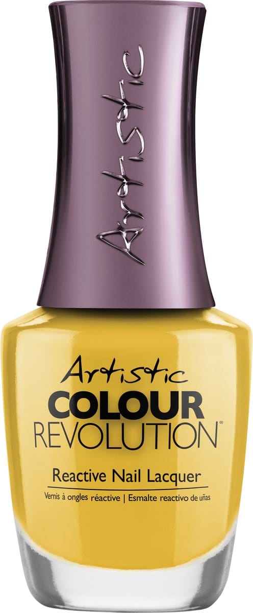 Artistic Nail Design Colour Revolution ' Parading In Paradise ' ( Mosterd-Geel Shimmer)