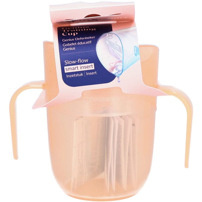 Difrax LOVI Genius Oefenbeker - 130 ml/ 150ml - Roze - 1 Stuk