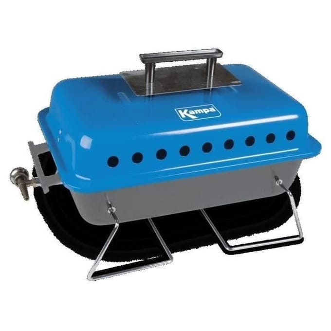 Bruce Tafel Barbecue - 1 Brander - Blauw/Zwart