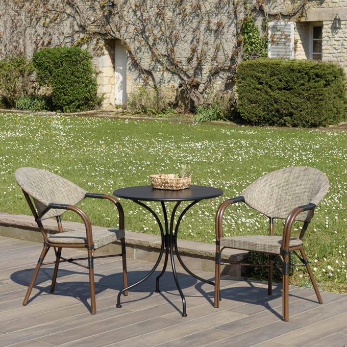 2-persoons tuinset Vianney rond | Macabane