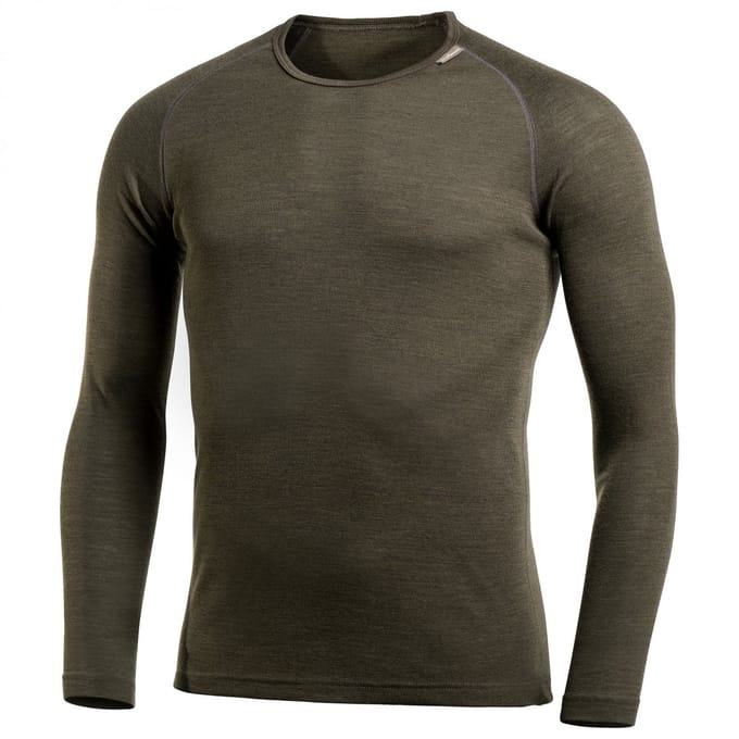 Woolpower Merino Base Layer Crewneck LITE - Pine Green