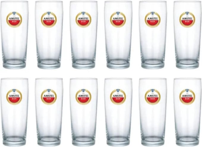 Amstel Bierglazen Stapelbaar (12x 22cl)
