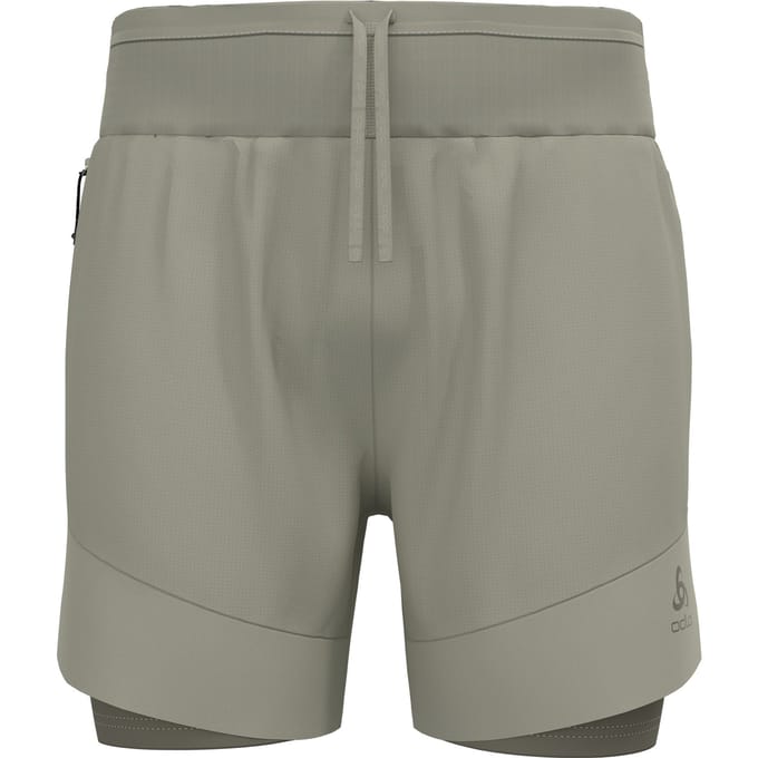 Odlo X-Alp Trail 6in 2in1 Hardloopshorts Heren-Grijs