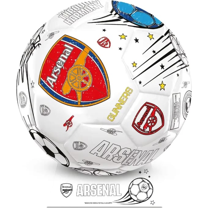 Arsenal FC - kleur jouw eigen mini voetbal