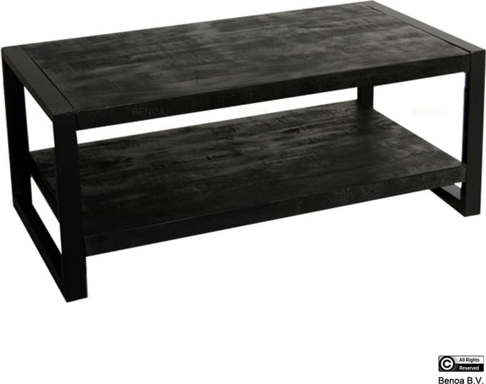 Salontafel Britt Zwart mangohout | 110x60 cm