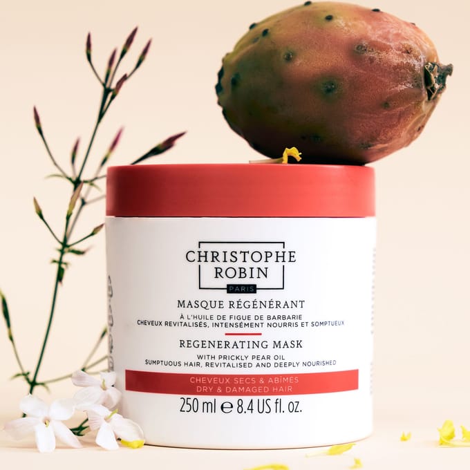Christophe Robin Regenerating Mask with Prickly Pear Hair Oil - 250ml