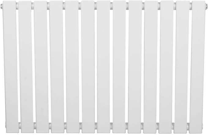 1-kolom design radiator - 600x910 mm - wit - vlakke panelen