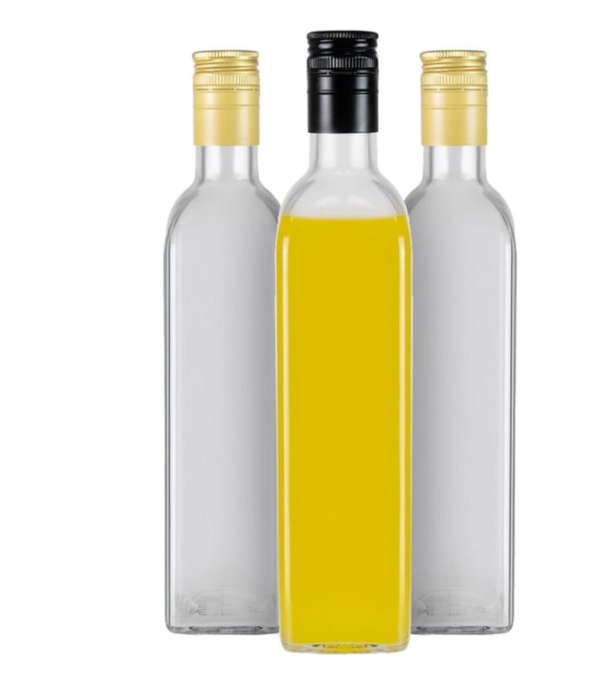 Bimberek Marasca Serie - Decoratieve Glazen Fles - 500ml - Transparant