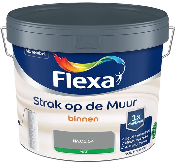 Flexa - Strak Op De Muur Binnen Mat - Nn.01.54 - Mengverf - 10 L