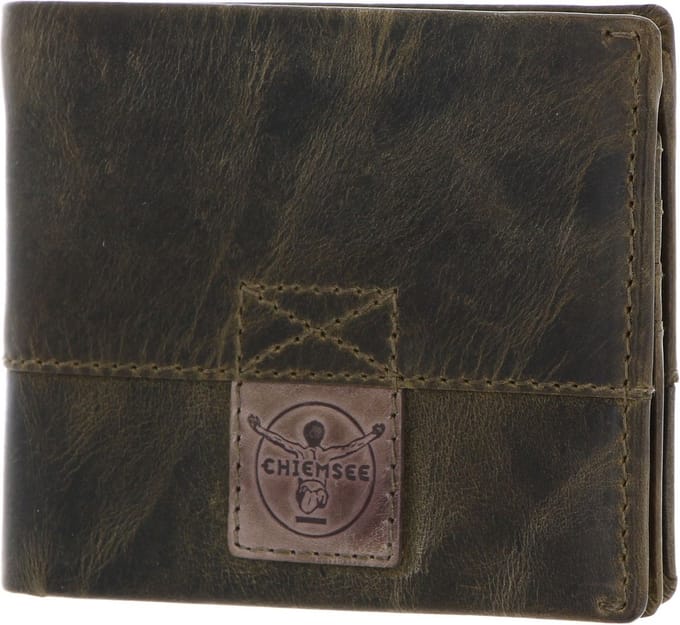 CHIEMSEE Leren Portemonnee Kuba Flap Wallet Green Groene