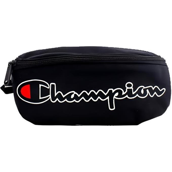 Champion Script Logo Geborduurd Nylon Borsttas Unisex Schoudertas Zwart CH1059-BK Black black