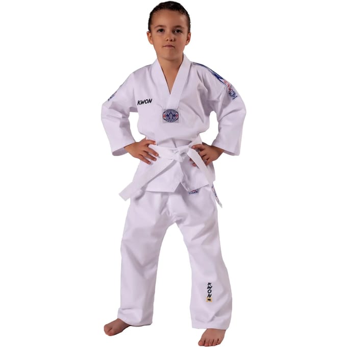 Dames Taekwondo Kimono Kwon Clubline Blue Tiger