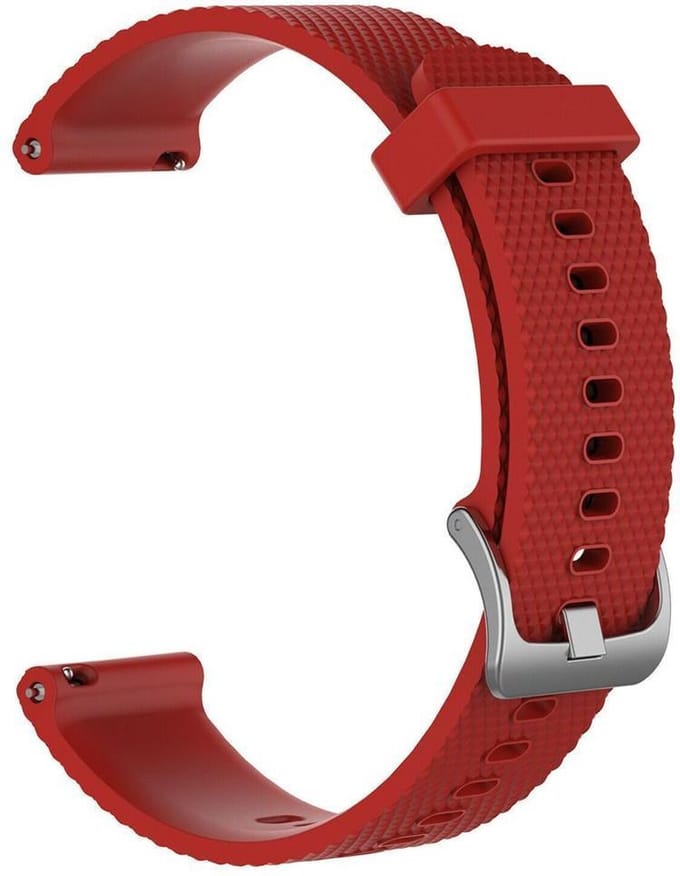 KELERINO. Siliconen bandje geschikt voor Garmin Vivoactive 3 - Rood - Small