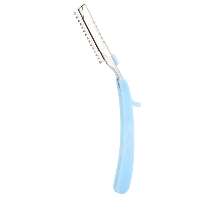 Kapper Scheermeshouder Handmatig Scheermeshouder met Rechte Rand Zonder Mes Blauw white