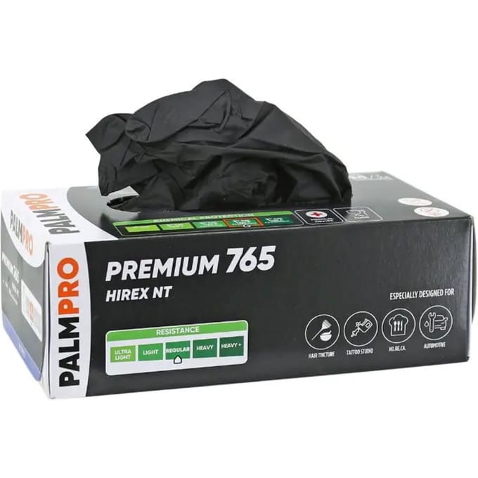Doos van 100 nitril werkplaatshandschoenen P2R T8