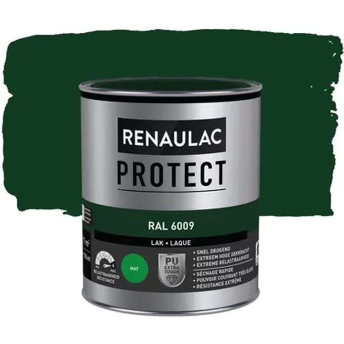 Renaulac Houtlak Binnen Protect - Dennengroen Ral 6009 - Mat