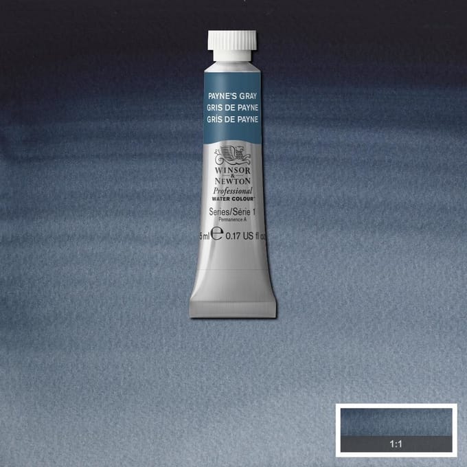Watercolor paint W&N 5ml - 465 Paynes Gray