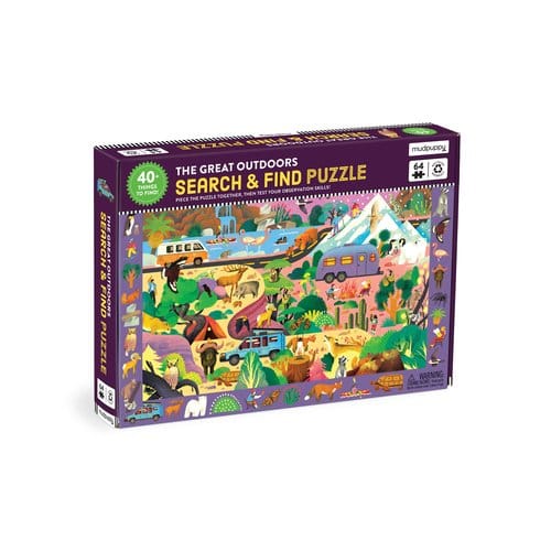 The Great Outdoors 64 Piece Search And Find Puzzle - Mudpuppy