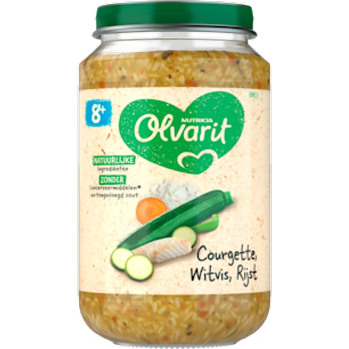 8+mnd Courgette Witvis Rijst