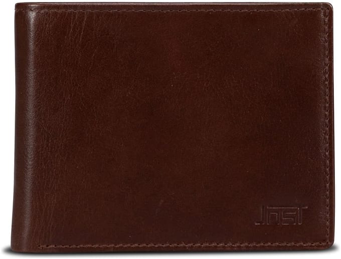 JOST Leren portemonnee Vardo Wallet Brown bruine