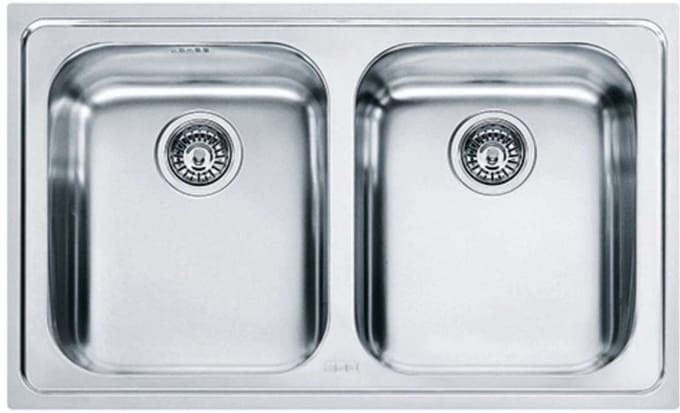 Franke Logica - LLX 620 roestvrijstalen spoelbak, 79x50 cm 101.0199.870