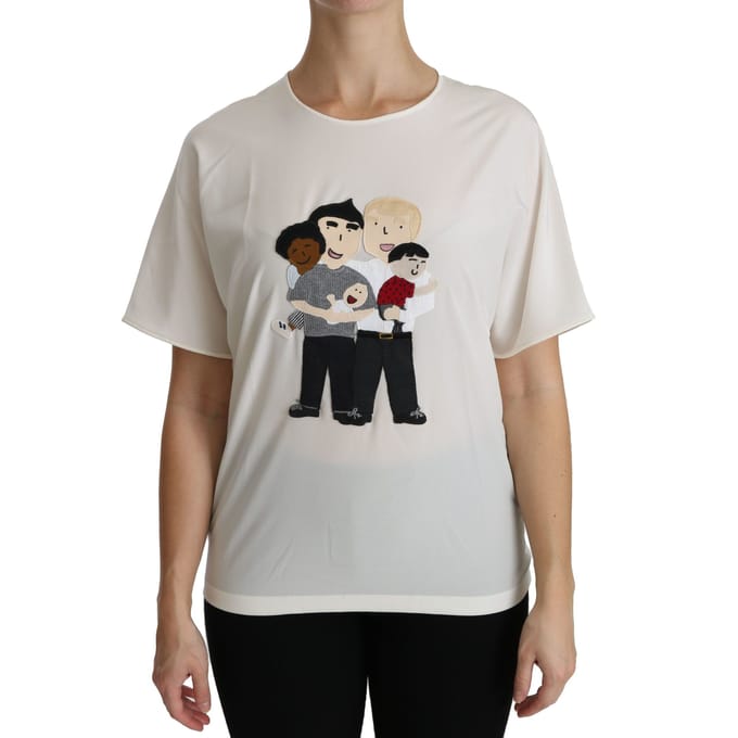 Dolce Gabbana Familie Appliqué T-shirt Tsh4297