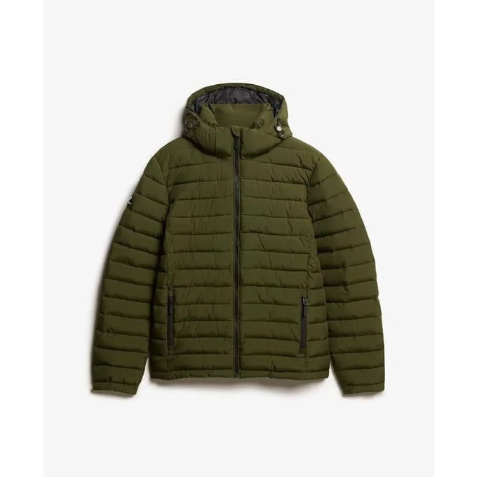 Superdry - Fuji jas met capuchon - Heren - Gewatteerde jassen