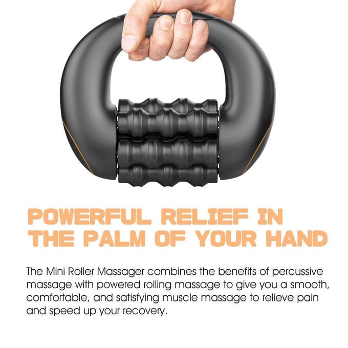 Massage Roller Gun Diepe Weefsel Percussie Spier Massager Elektrisch Oplaadbaar Spierherstel Pijnverlichting voor Nek Schouder Taille gray