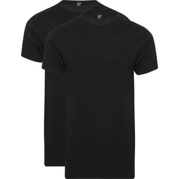 Alan Red Derby Extra Lang T-Shirt Zwart (2-Pack) - Maat XXL - Heren - Basic T-shirt